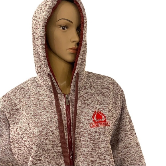 ⭐️ 𝅺Jacket Las Vegas studio heathers maroon XL - Picture 2 of 6